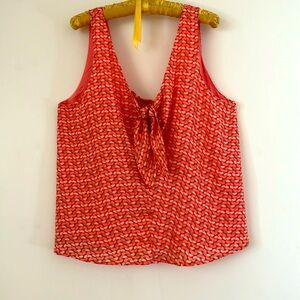 Maeve Anthropologie Tank Top Pink/Salmon Verena